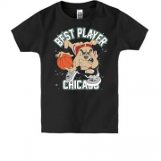 Детская футболка с бульдогом баскетболистом