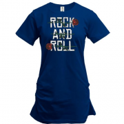 Подовжена футболка ROCK AND ROLL