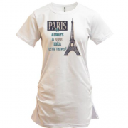 Подовжена футболка Paris is always a good idea Let's travel !