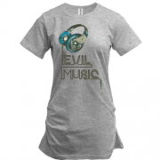 Подовжена футболка Evil Music