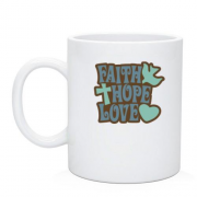 Чашка Faith Hope Love