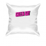 Подушка Green day розовый логотип