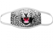 Многоразовая маска для лица Белый леопард