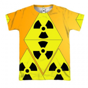 3D футболка со знаками радиации