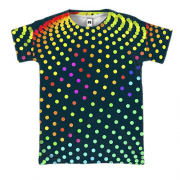 3D футболка с разноцветными шариками