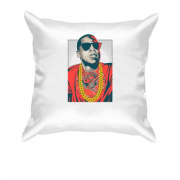 Подушка с Jay Z и цветком