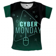 Женская 3D футболка Cyber Monday