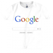 Дитяча 3D футболка зі сторінкою пошуку Google