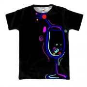 3D футболка з неоновими коктейлями (2)