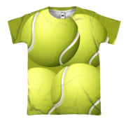 3D футболка с мячиками для тенниса