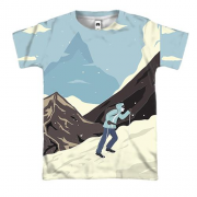 3D футболка з походом в гори