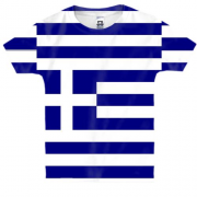 Детская 3D футболка с флагом Греции