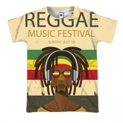 3D футболка Reggae music fest