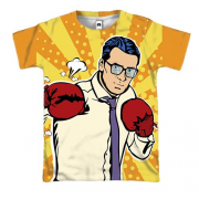 3D футболка з офісним боксером