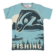 3D футболка Night Fishing
