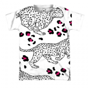 3D футболка з гепардами