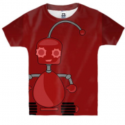 Детская 3D футболка с мальчиком роботом