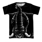 3D футболка зі контурним слоном