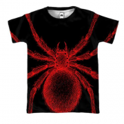 3D футболка з червоним павуком