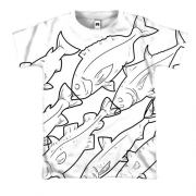 3D футболка с контурными рыбами (2)