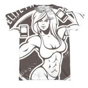 3D футболка Elite fitness girl