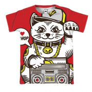 3D футболка Hip hop cat