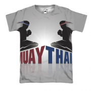 3D футболка з борцями Muay Thai