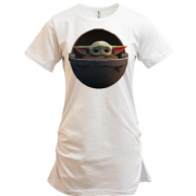 Подовжена футболка Baby Yoda