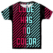 Детская 3D футболка Love has no color