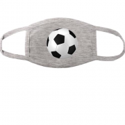 Тканинна маска для обличчя з футбольним м'ячем