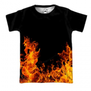 3D футболка Огонь