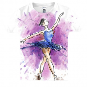Дитяча 3D футболка з балериною