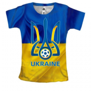 Жіноча 3D футболка Федерація футболу України