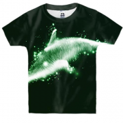 Дитяча 3D футболка зі світиться акулою