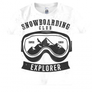 Дитяча 3D футболка Snowboarding Explorer