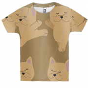 Детская 3D футболка с танцующим котом