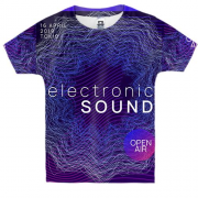 Дитяча 3D футболка Electronic sound
