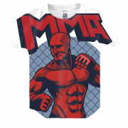 Детская 3D футболка MMA Red body