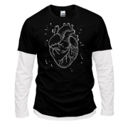 Комбинированный лонгслив Anatomical heart