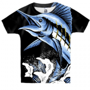 Дитяча 3D футболка з рибою мечем