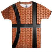 Детская 3D футболка с текстурой баскетбольного мяча