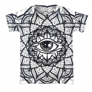 3D футболка Мандала і всевидюче око
