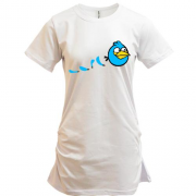 Подовжена футболка  Blue bird