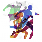 Дитяча 3D футболка з бігунами
