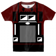 Детская 3D футболка с черной американской кабиной