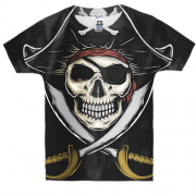 Дитяча 3D футболка з піратом і мечами