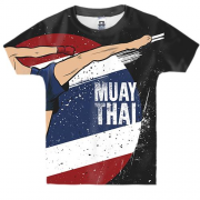 Детская 3D футболка с борцом Muay Thai (2)