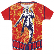 Дитяча 3D футболка з борцем Muay Thai (3)