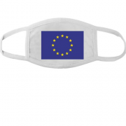 Тканинна маска для обличчя з прапором Євро Союзу