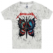 Дитяча 3D футболка Metallica з метеликом